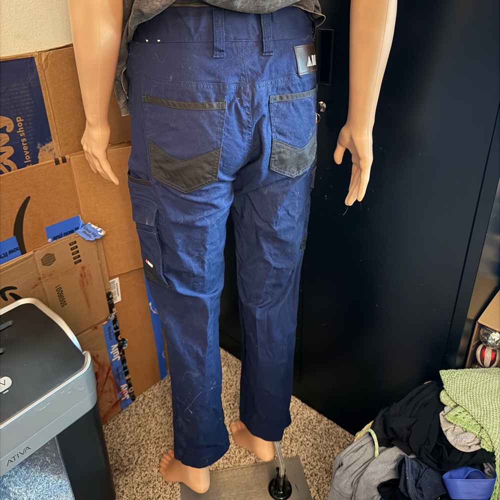 Navy Blue Cargo Work Pants